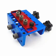 3 в 1 круглого дерева tenon пробивая набор для сверления локатор дюбеля сверлильные инструменты универсальный шаблон мощность столярная Деревообработка ручной инструмент