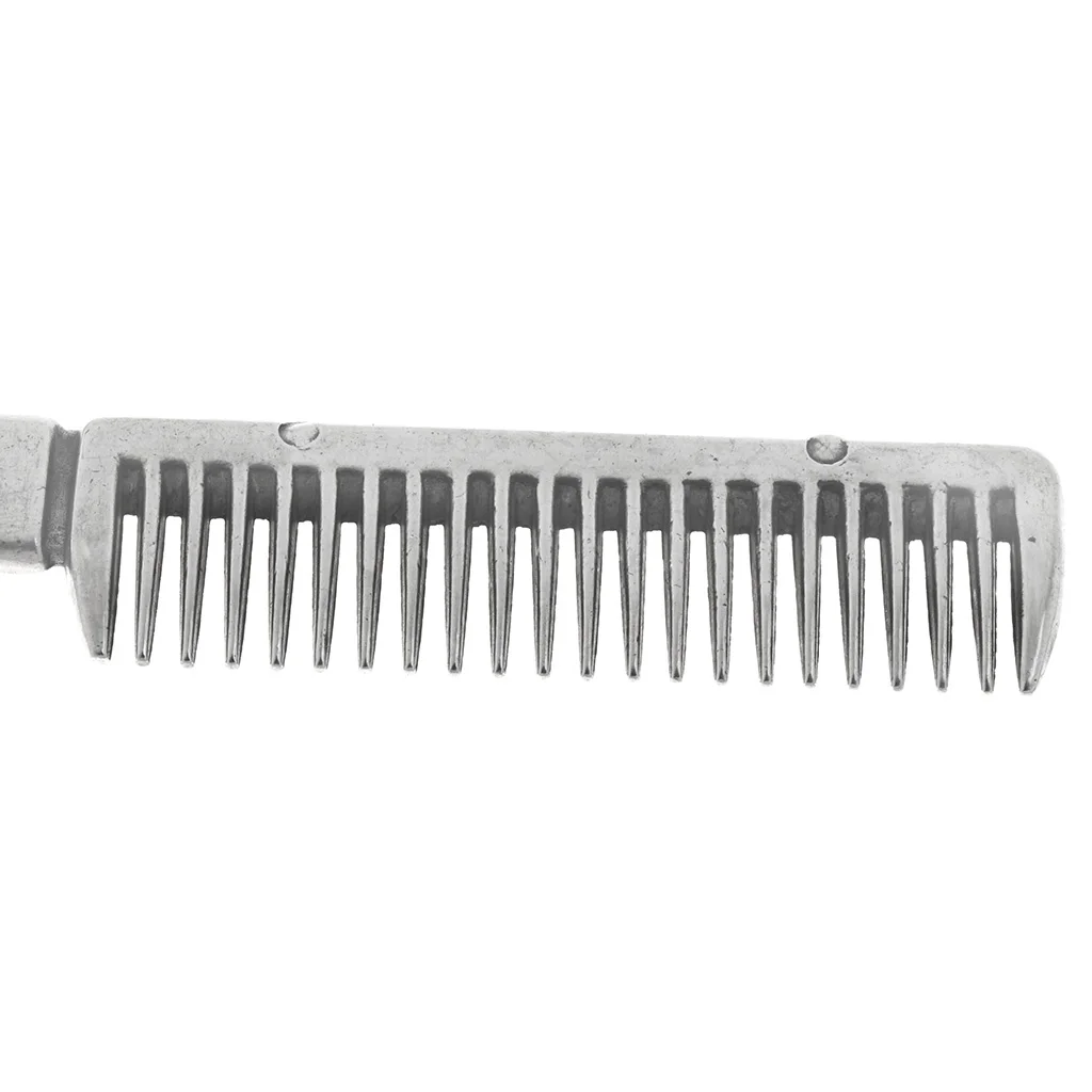 Durable Horse Pony Grooming Tool Curry Comb Silver Horse Care