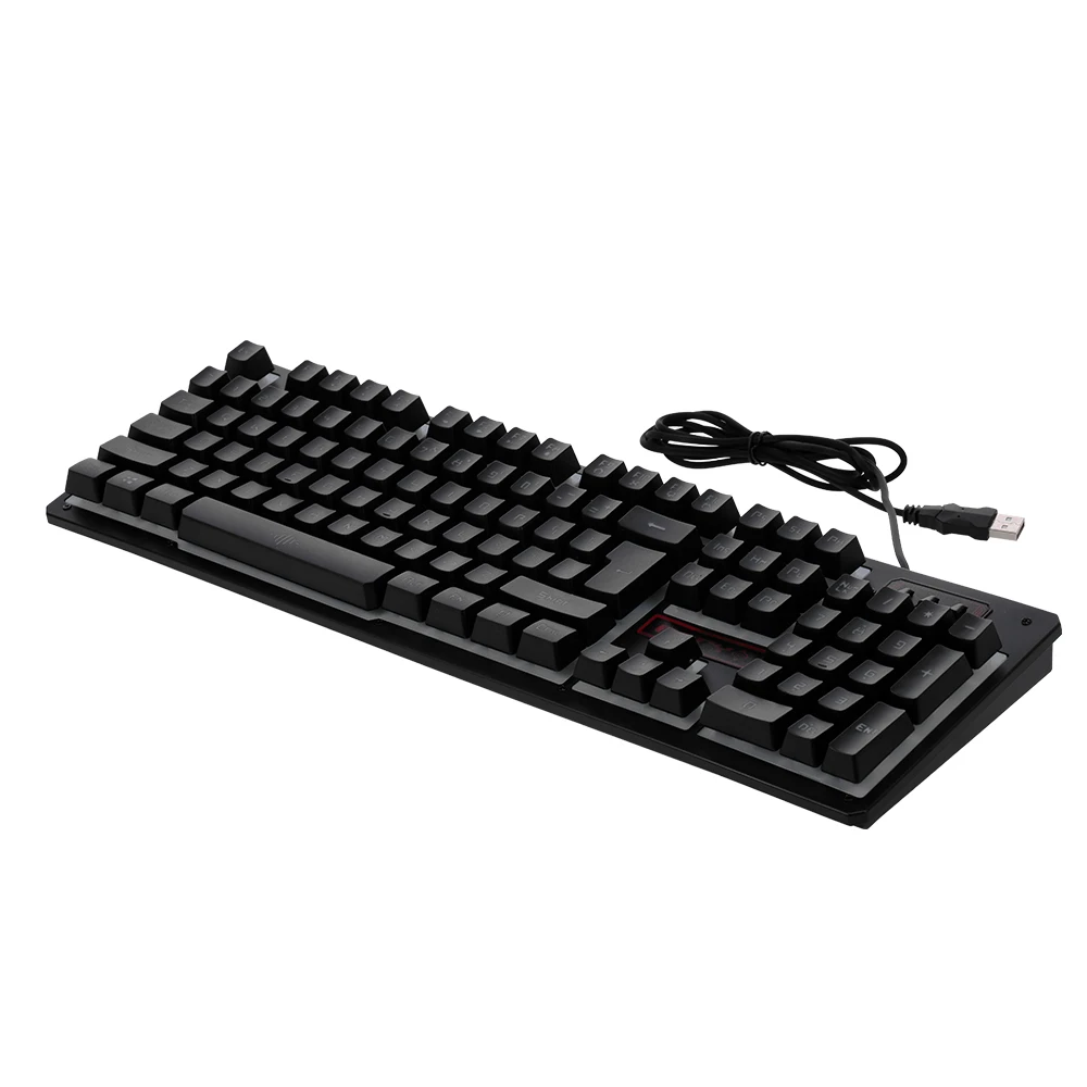 Клавиатура и мышь Combo N-Key rolover Проводная игровая мышь Бесшумная клавиатура RGB мышь 104 клавиш водонепроницаемый дизайн дыхательные огни