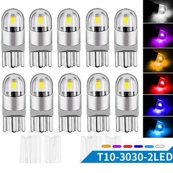 

150PCs Canbus T10 3030 2 SMD W5W 194 168 LED Light Car Clearance Reading License Plate Dome Door Bulb Turn Signal Lights 12V