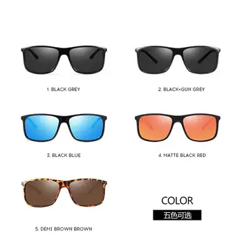 HD Polarized Sunglasses for Men Women Luxury Designer Square Retro Aluminum Frame Driving Sun Glasses Uv Protection 3