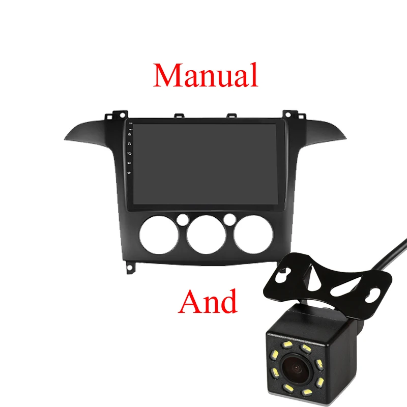 Android 8,1 автомобильный Радио мультимедийный dvd-плеер для Ford S-Max S Max 2007-2008 с автомобильным dvd gps плеером и поддержкой Bluetooth WiFi - Цвет: Manual S-MAX