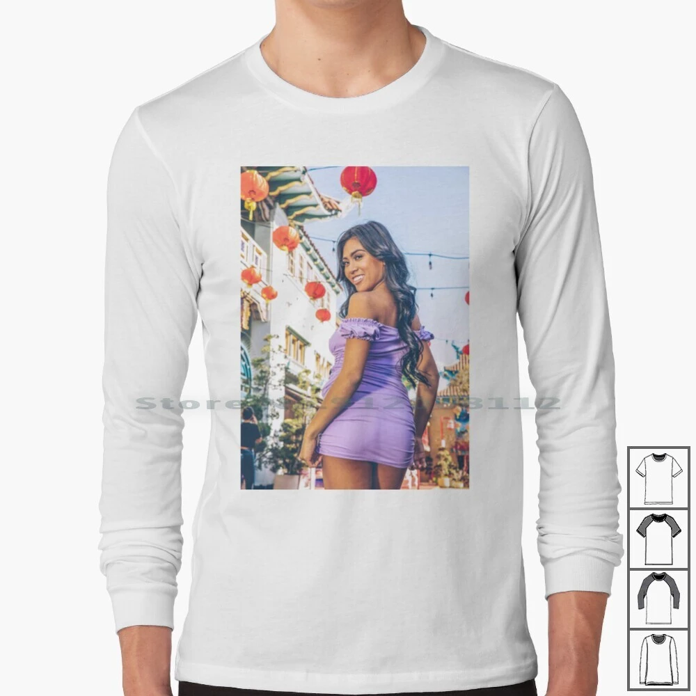 Ember Snow Long Sleeve T Shirt Ember Snow Xxx Onlyfans Sexy Asian Purple Hot Model Adult