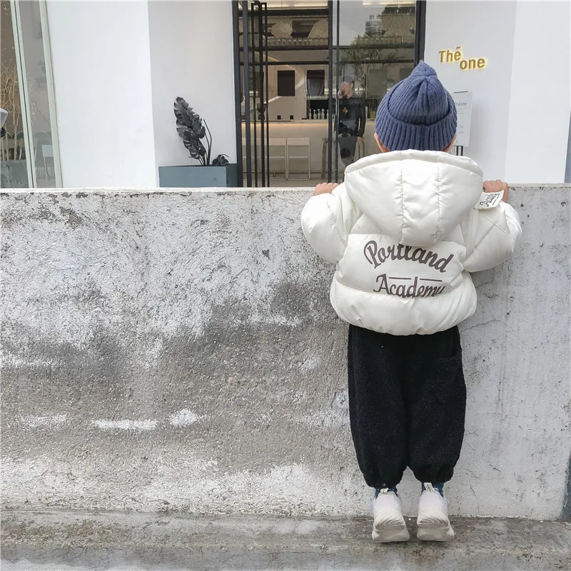

2018 Winter South Korea Childrenswear Men And Women Children Short Hand Cotton Warm Cotton-padded Clothes down Coat Baby down Ja