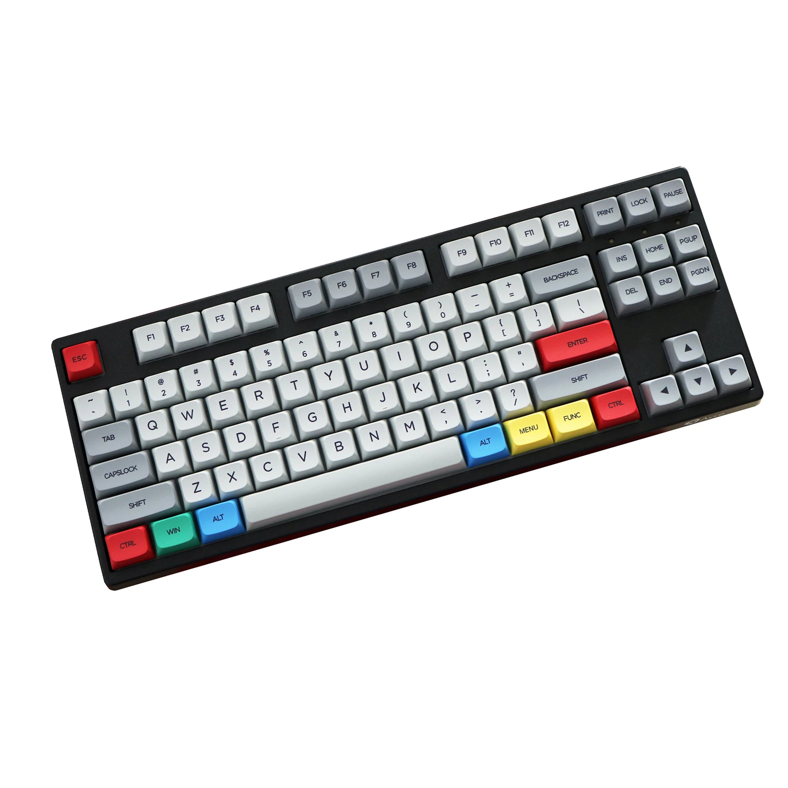 Conjunto de Granito e 9009 Pbt Tintura Subbed Tampões Chaves para mx Switch Teclado Mecânico Xda Perfil Retro Cinza Branco Keycap 1.5 mm 1 - Imagem 6