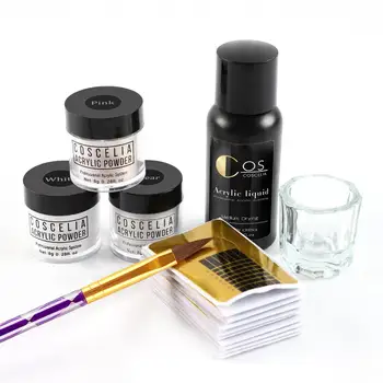 

COSCELIA Acrylic Nail Kit Set For Nail Extensions Nail Kit Professional Set Nail Art Decorations Acrilic Nails Set For Manicure