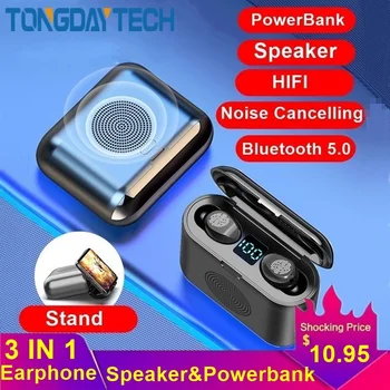 

Tongdaytech TWS Bluetooth Wireless Earphone HIFI Headphones Waterproof Noise Cancelling Sport Headset With 2000Mah Charging Box