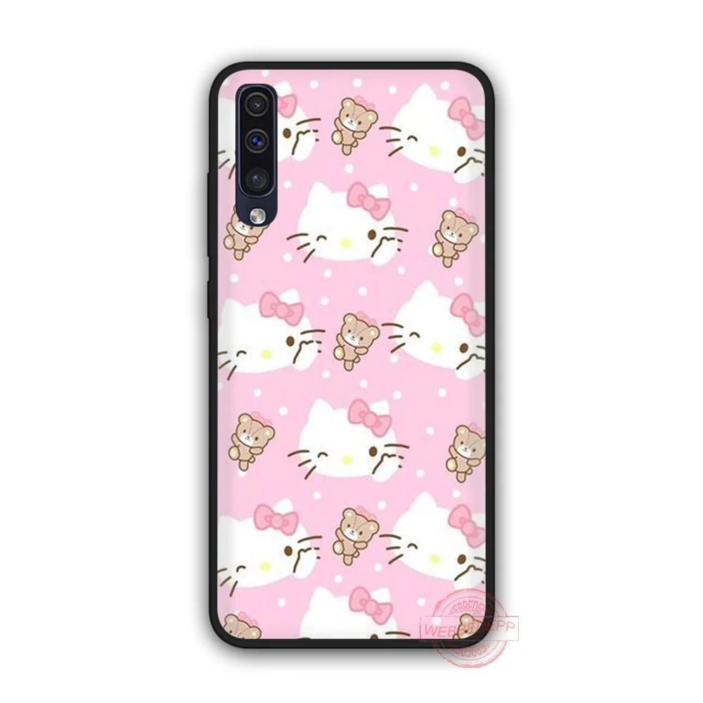 WEBBEDEPP Hello kitty Мягкий чехол для телефона для samsung A10S A6 7 8 9 A10 20 A40 A50 A60 A70S M10 M20 30 - Цвет: 6