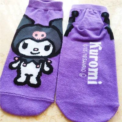 Носки kuromi милые Мультяшные носки японские хлопковые sox женские до щиколотки 10