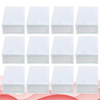 

12PCS Shoes Boxes Thickenes Transparent Stackable Plastic Shoes Storage Case Shoe Container - Size L (White)