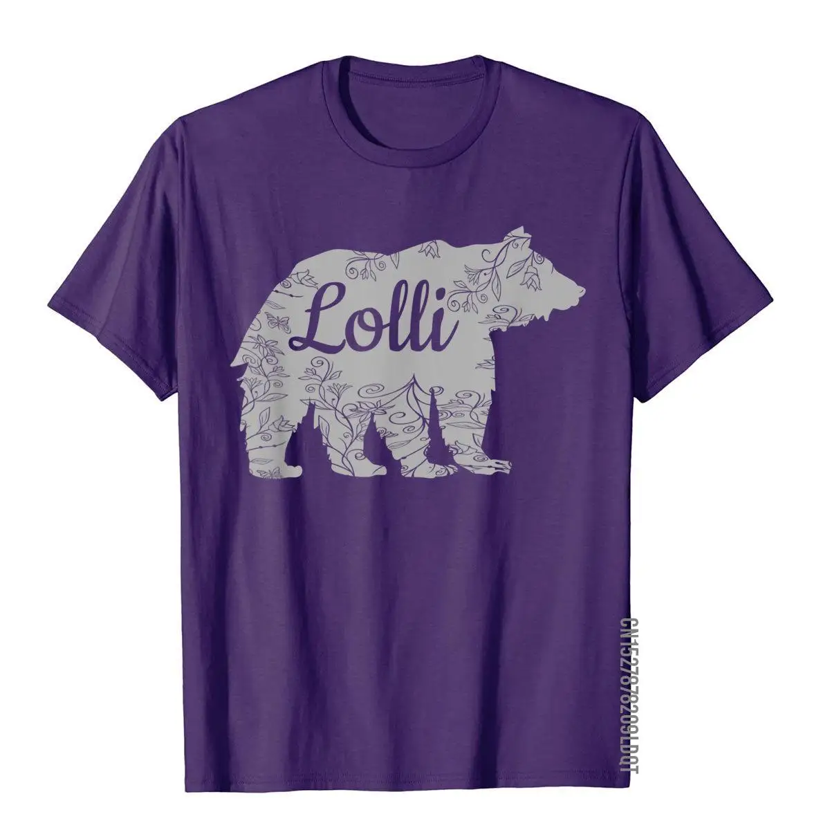 Lolli Bear TShirt for Grandmother Pregnancy Announcement T-Shirt__B13143purple