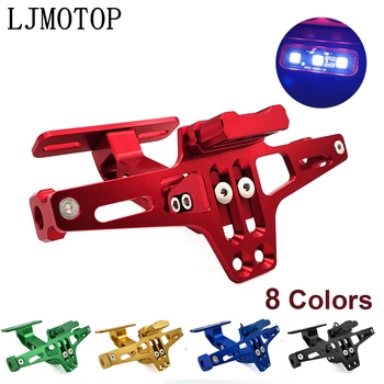 

Motorcycle License Plate Frame Holder Adjustable Angle + LED Light CNC For Ducati 695 MONSTER 696 MONSTER 796 MONSTER 748 SS750
