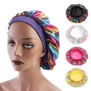 

High Quality Super Gi-ant Sleep Cap Waterproof Shower Cap Female Hair Care Large Bonnet Luxurious Fabric Sleep Cap