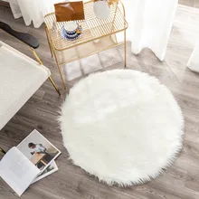 Ковер для детской комнаты Детский ковер с длинным ворсом простой Пушистый Коврик для гостиной спальни искусственный игровой коврик мягкие теплые ковры домашний декор сиденье Textil