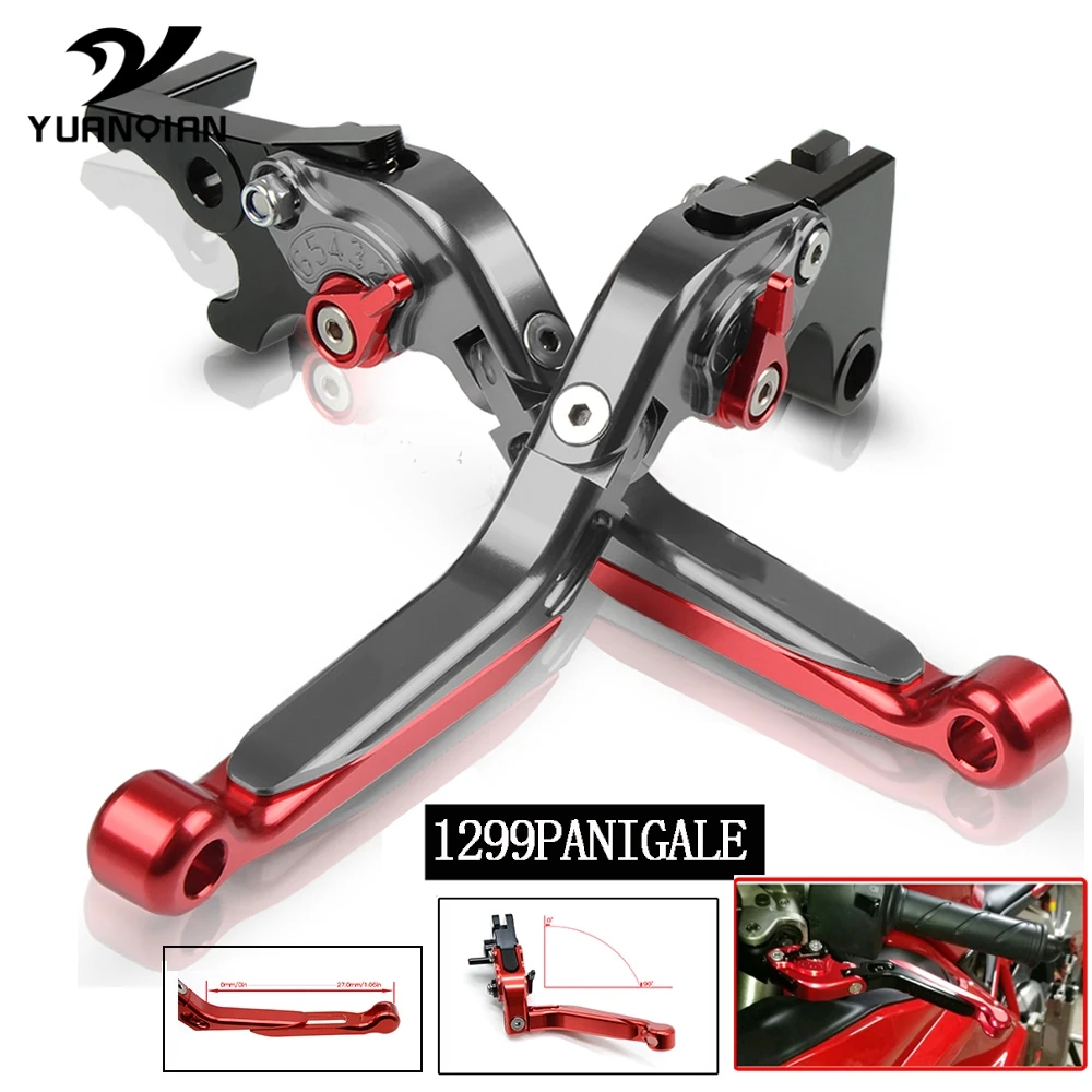 Для DUCATI 1299 Panigale/S/R 2015-2016 ЧПУ аксессуары для мотоциклов Складные Выдвижные Рычаги