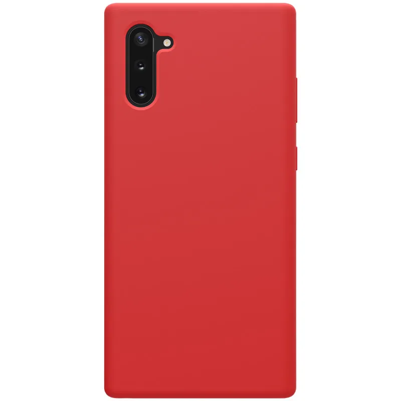 10 шт./лот NILLKIN Flex чистый чехол для samsung Galaxy Note 10/Note 10 5G Жидкая силиконовая Резина противоударный чехол для телефона - Цвет: Красный