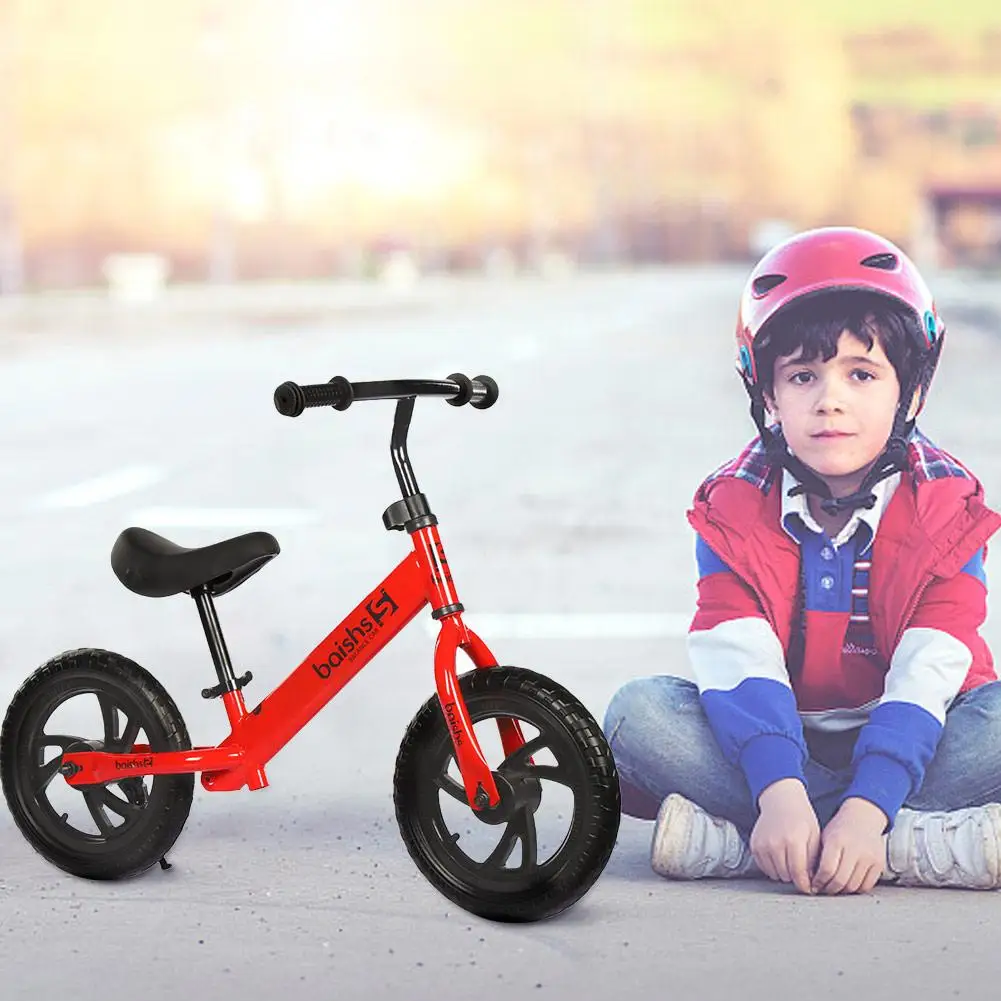 Excellent 12" Kids Activity Product Child Kid Balance Bike Scooter Baby Walker Scooter 2-3-6 Years Old Pedal-Free Kids Driving Bike Luge 3 12