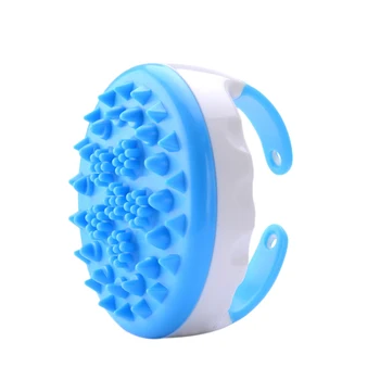 

Handheld Bath Shower Anti Cellulite Full Body Massage Brush Slimming Beauty Brush Body Brush Oil Brush Meridian Massager Blue
