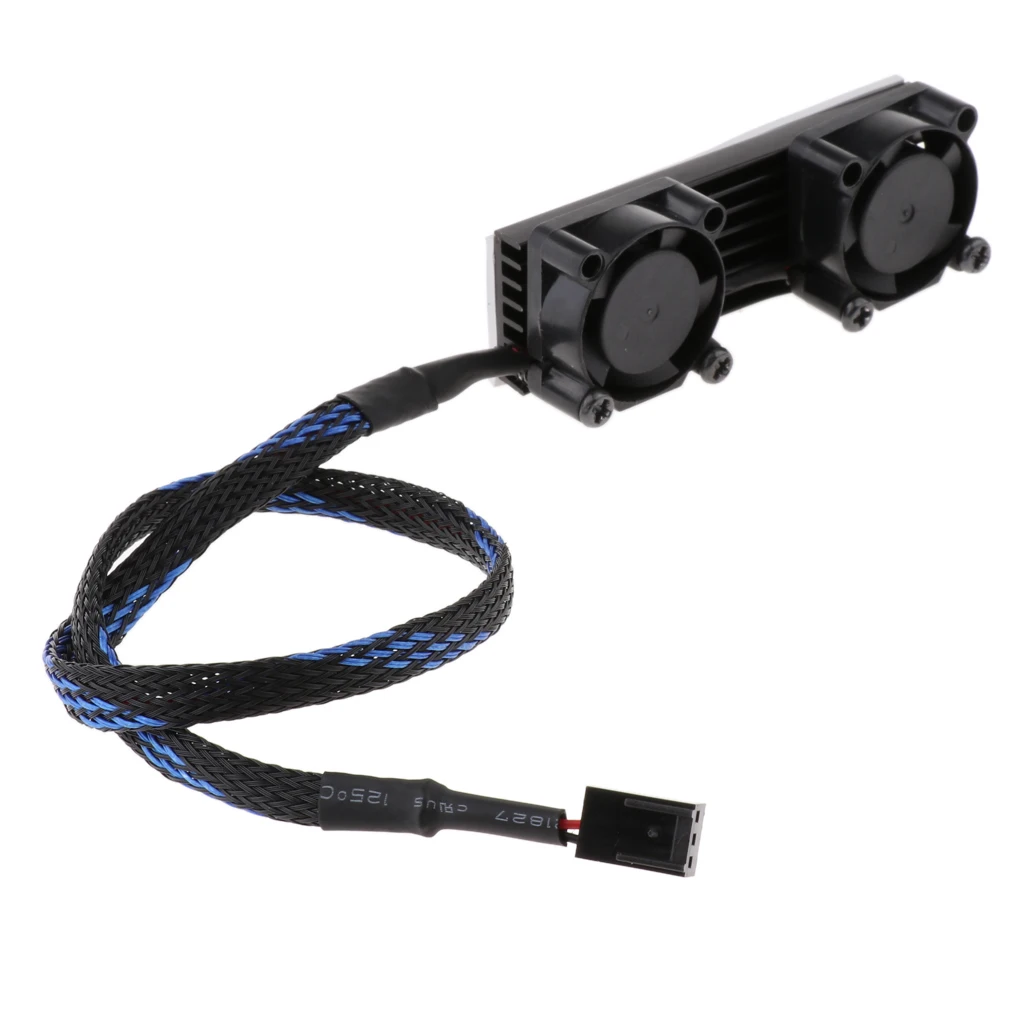 M.2 NVMe Heatsink, SSD Solid State Drive Cooler Fans - 25mm, with Thermal Pad Cooling Fin, 3 Pin Power Supply, Black