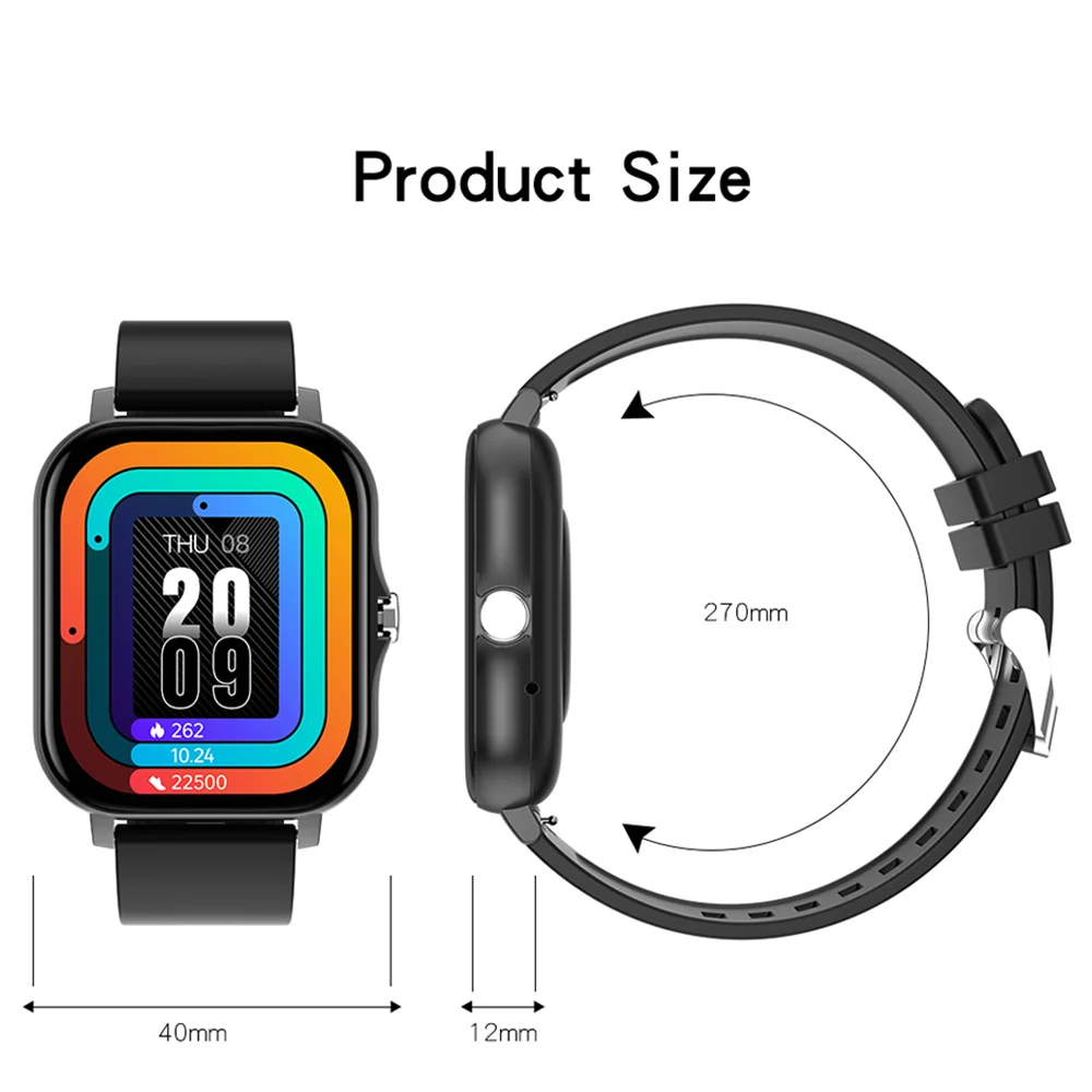 Relógio Inteligente A1 ou SmartWatch Preto - App Techmade Smartwatch Round.  