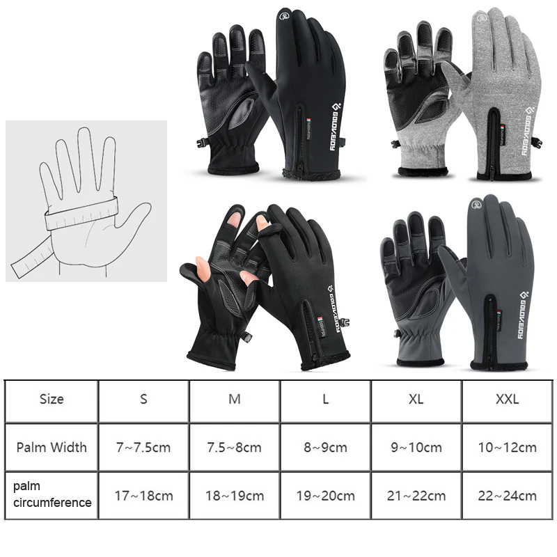 Gants - moufles de ski imperméables et chauds pour garçons et filles