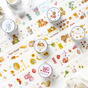 

Cute Cartoon Washi Tape Transparent PET Decor Masking Tape Animals Style Tapes For Scrapbooking Bullet Journals Diy Art Craft