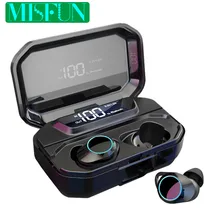 G02 Bluetooth наушники TWS беспроводные наушники IPX7 водонепроницаемые наушники 5,0 Bluetooth гарнитура с микрофоном 3300mAh беспроводные наушники