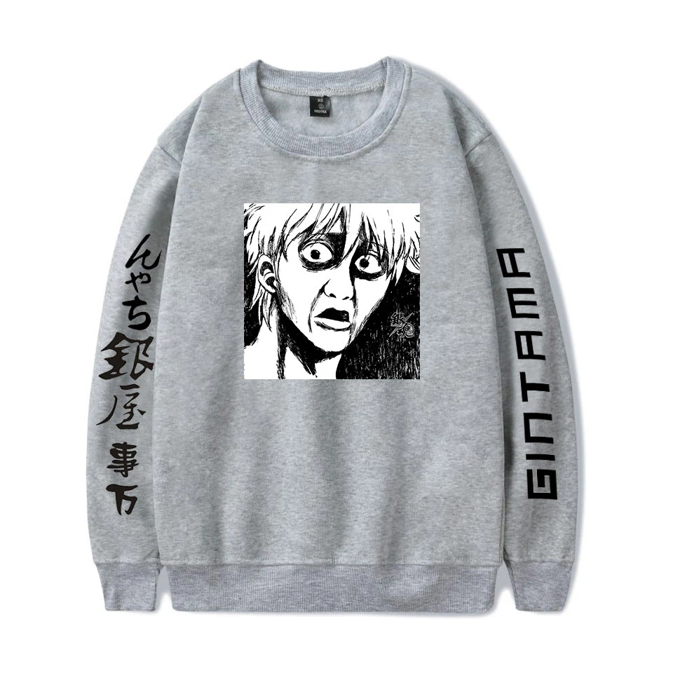 Gintama Sweatshirt Harajuku Fashion Anime Sweatshirt Sakata Gintoki Funny Printed Japanese Cartoon Autumn Winter Pullover