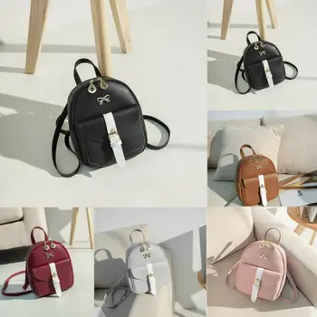 

Lady Women Leather Backpack School Rucksack College Shoulder Satchel Travel