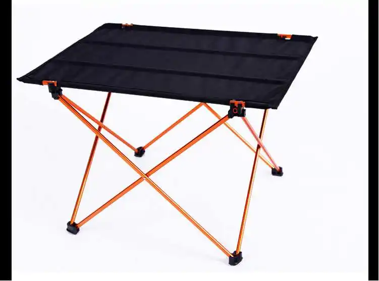 Zaptex Outdoor Folding Table Portable Lightweight Camping Hiking Picnic Beach Table Supplies Orange 