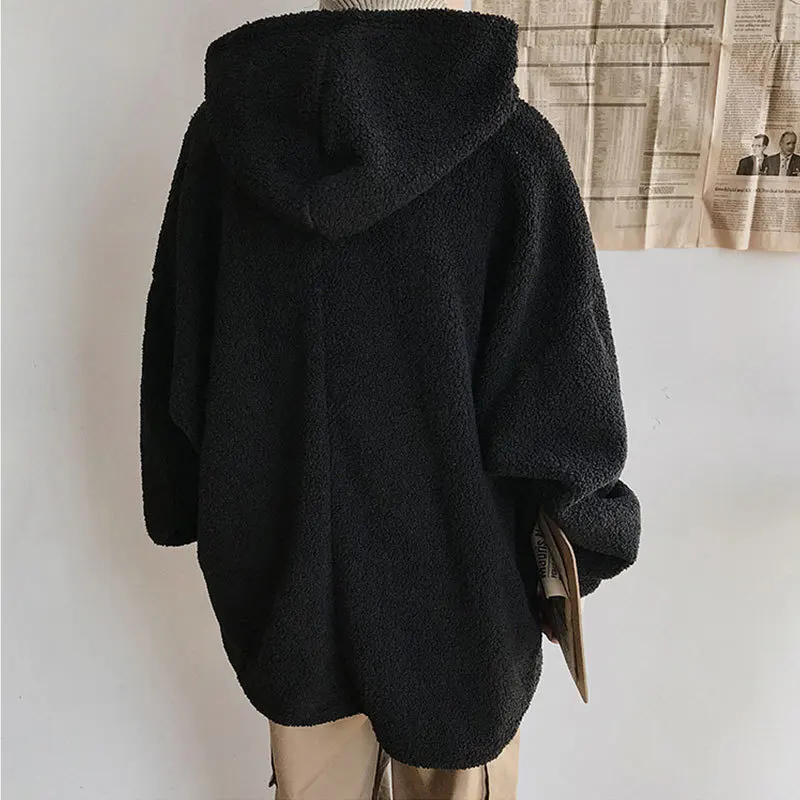 Liketkit зимние толстовки мужские 2019 свободные флисовые плотные поддельные две