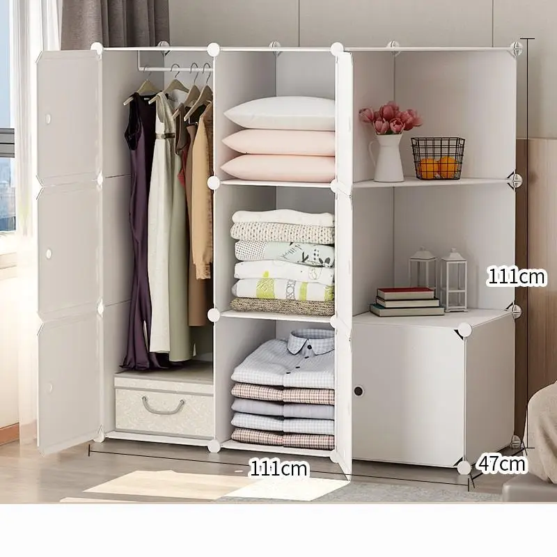 Каса мобили хранения Meble Kleiderschrank Meuble Placard Rangement Armario Ropa De Dormitorio шкаф Guarda Roupa Mueble гардероб - Цвет: Version AL