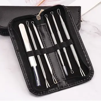 

Acne Needle Removal Tool Beauty Tool Acne Needle 6-Piece Suit Remove Blackhead Tool Rose Gold Acne Needle