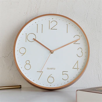 

Mute Creative 3D Stereo Digital Personality Living Room Study Bedroom Home Clock Wall Clock 11 Inch Wall Quartz Clock