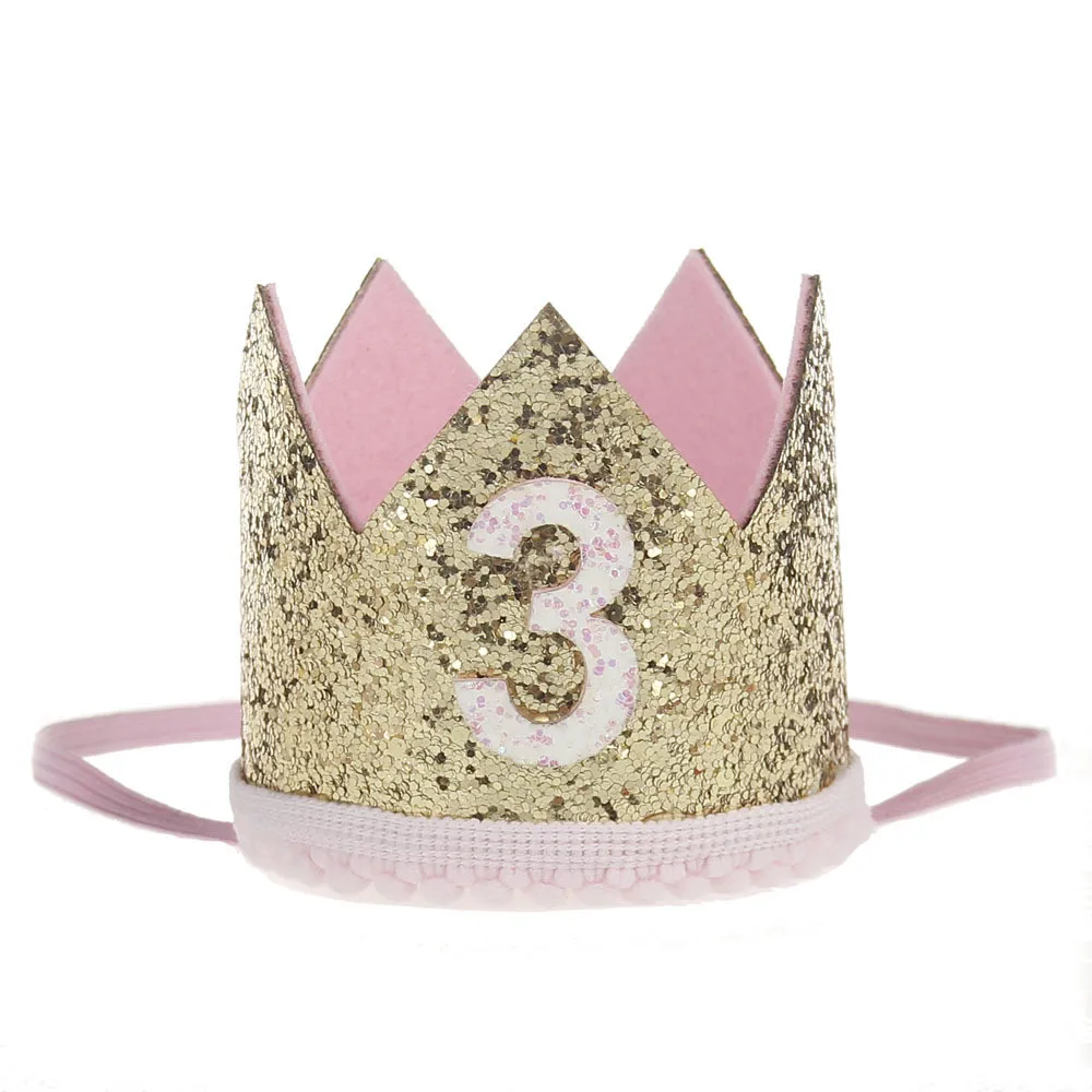  Baby Rose Flower Crown Headband Baby sequin crown hair band Lovely Kids Birthday Gift Photo Prop Hair Accessories