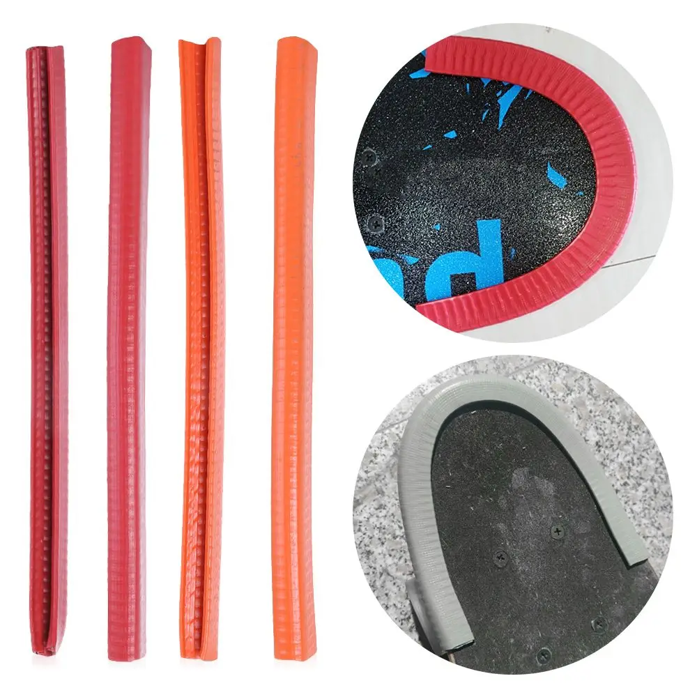 Skateboard Deck Guards - Rubber Edge Protection For Longboards & Skateboards With Shock Absorption
