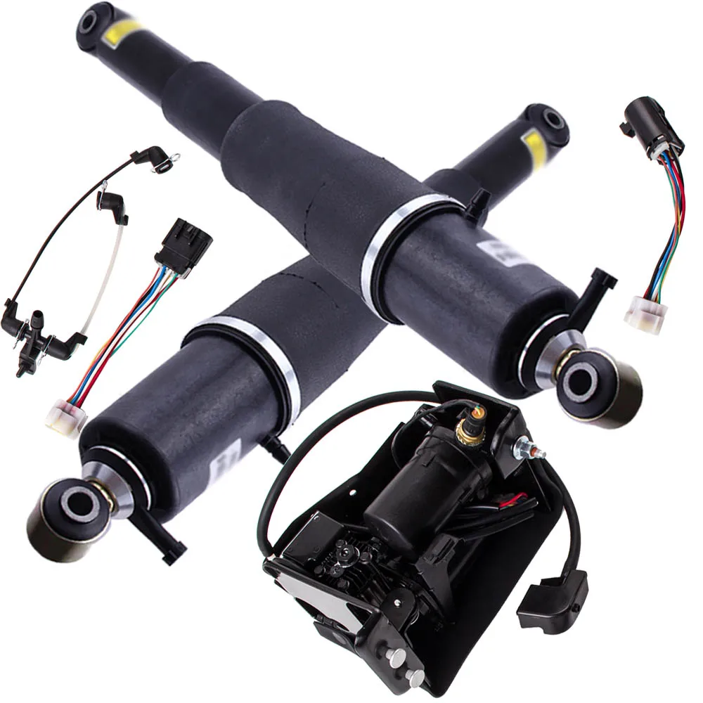 US $286.99 2x Air Suspension Shocks Compressor Pump For Escalade Suburban Tahoe Yukon 949000 949001 25979391 25979393