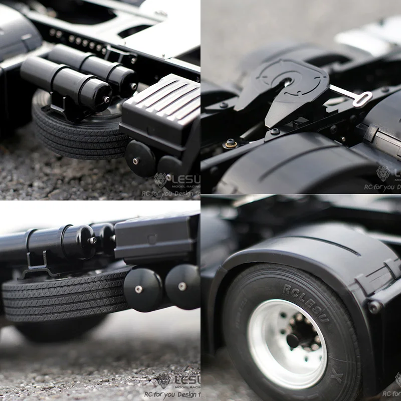 1/14 LESU Hino700 6x4 RC тягач прицеп грузовик Металлическое шасси|Радиоуправляемые