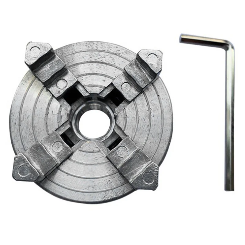 

Four 4 Jaw Chuck Z011A For Metal Mini Lathe M12X1Mm Threaded Back 1.8~56Mm/12~65Mm Mini Collet Lathe Accessory