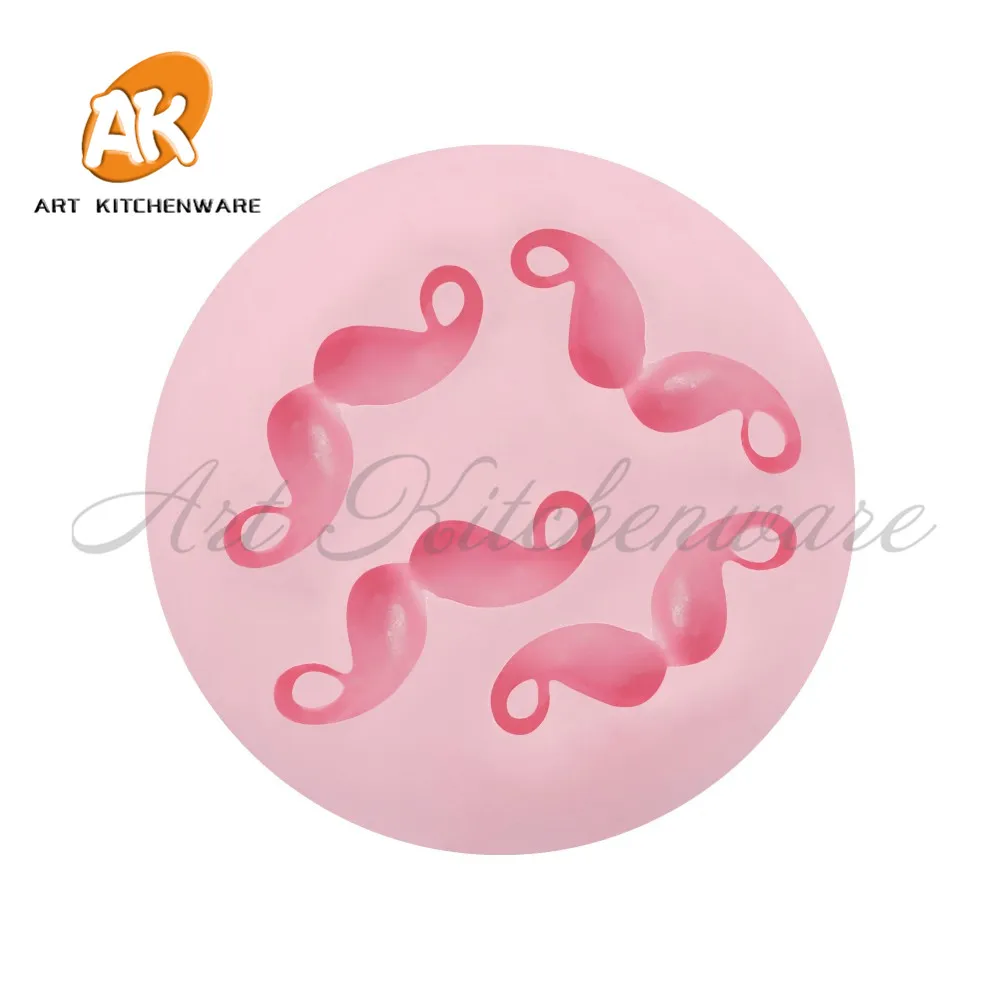 

Fashion Moustache Pattern Silicone Mold Cake Fondant Moulds Cake Decorating Tools Mousse Mold Cake Tool