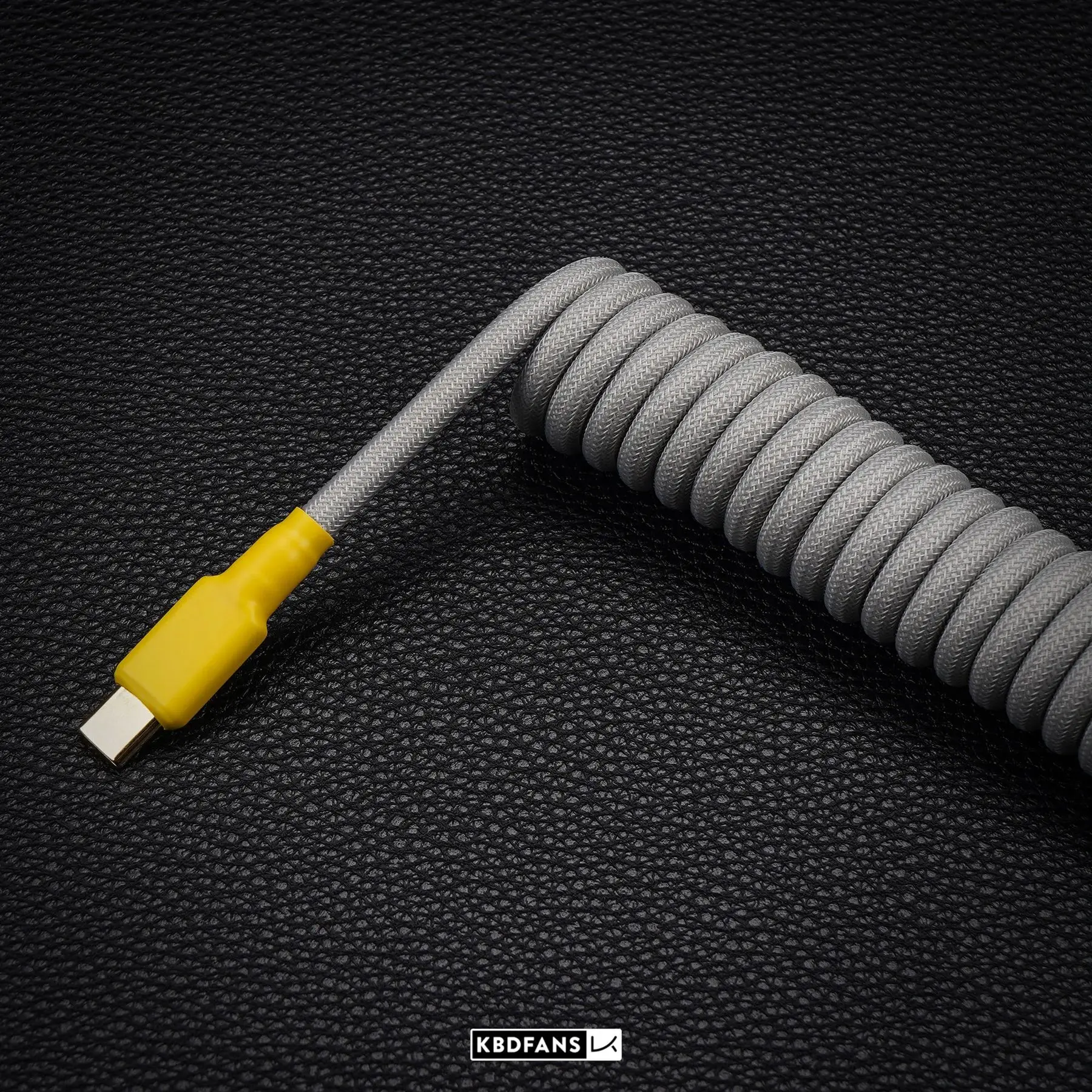 KBDfans Handmade Custom Mechanical Keyboard USBC Cable Light Grey www