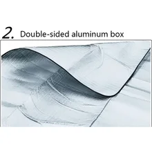 Походный коврик двухсторонний водостойкий влагостойкий портативный алюминиевый фольгированный EVA коврик для пикника на открытом воздухе влагостойкий Кемпинг