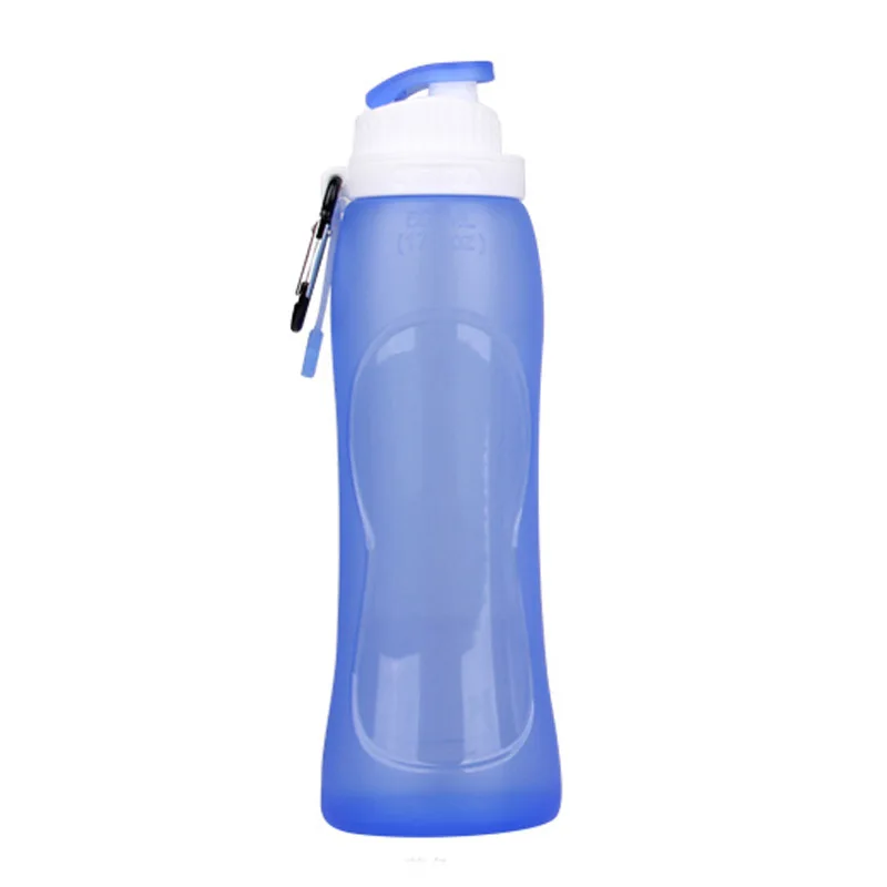 500 мл Спортивная бутылка для путешествий, складные силиконовые чашки для спорта на открытом воздухе, креативные пластиковые стаканчики для воды E
