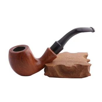 

Wooden smoke Smoking Pipe Hookah Vintage Durable Stone Style Cigar Cigarette Smoking Resin Tobacco Pipe Gifts For MenLA11