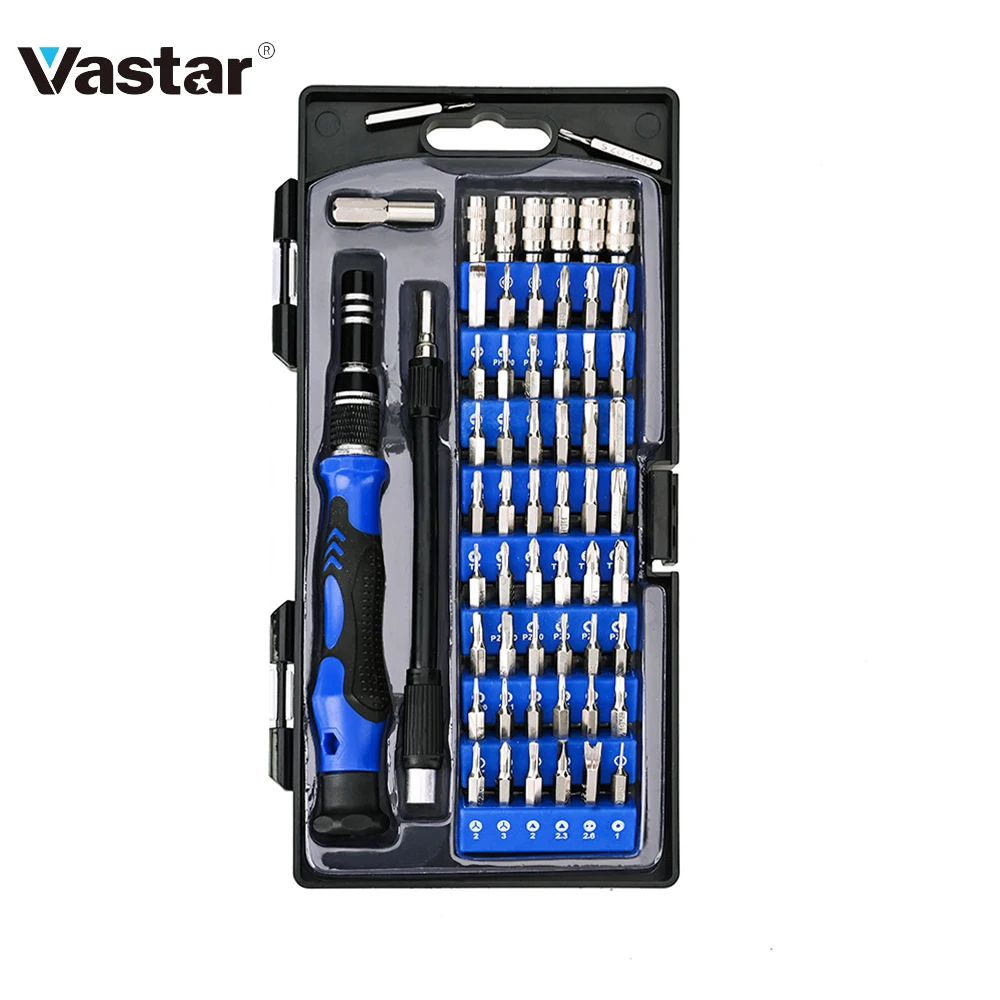 

Vastar 58/60 in 1 Screwdriver Set Multi-function Computer PC Mobile Phone Digital Electronic Device Repair Hand Home Tools Bit