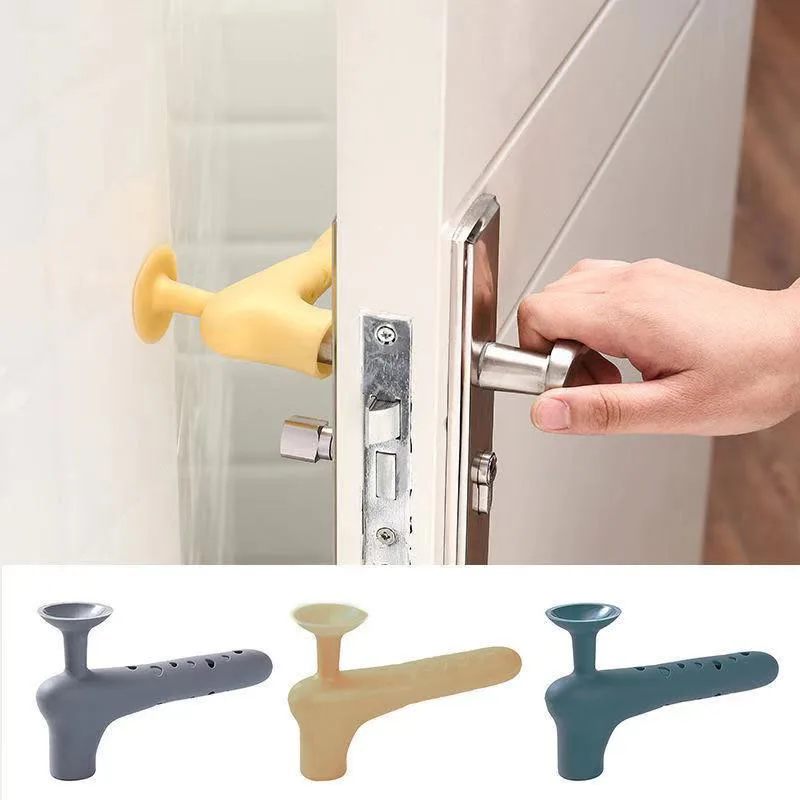 Anti-collision Silicone Door Knob Covers Handle Sleeve Pull Handle Gloves Protector for Bedroom Baby Crash Protection Sleeve