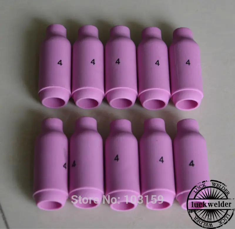 

10N50 #4 TIG Nozzle Alumina Shield Cup For WP17 18 26 TIG Welding Torch 10pcs/lot