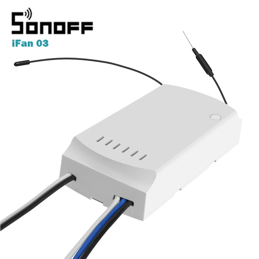 SONOFF умный дом WiFi переключатель потолочный вентилятор и световой контроллер с RM433 RF пульт дистанционного управления и база