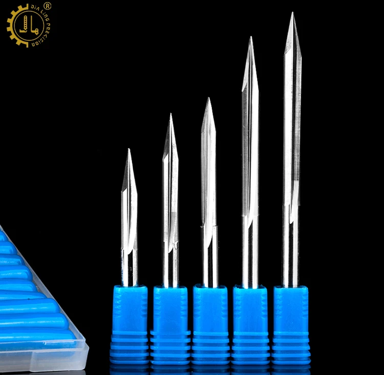 

JIALING 1PC 6mm Two Flutes Sharp End Mill Carbide Router Bits For Wood MDF Straight Bit