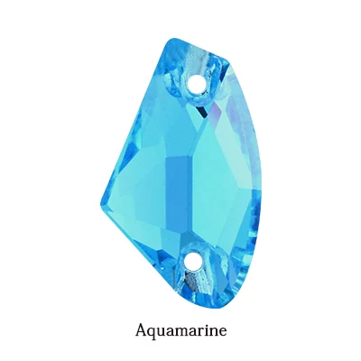Высокое качество блестящий цвет пришить Кристальные Стразы для аппликации камни плоская задняя часть для одежды/дизайн ювелирных изделий DIY/аппликация "цветы" - Цвет: Aquamarine
